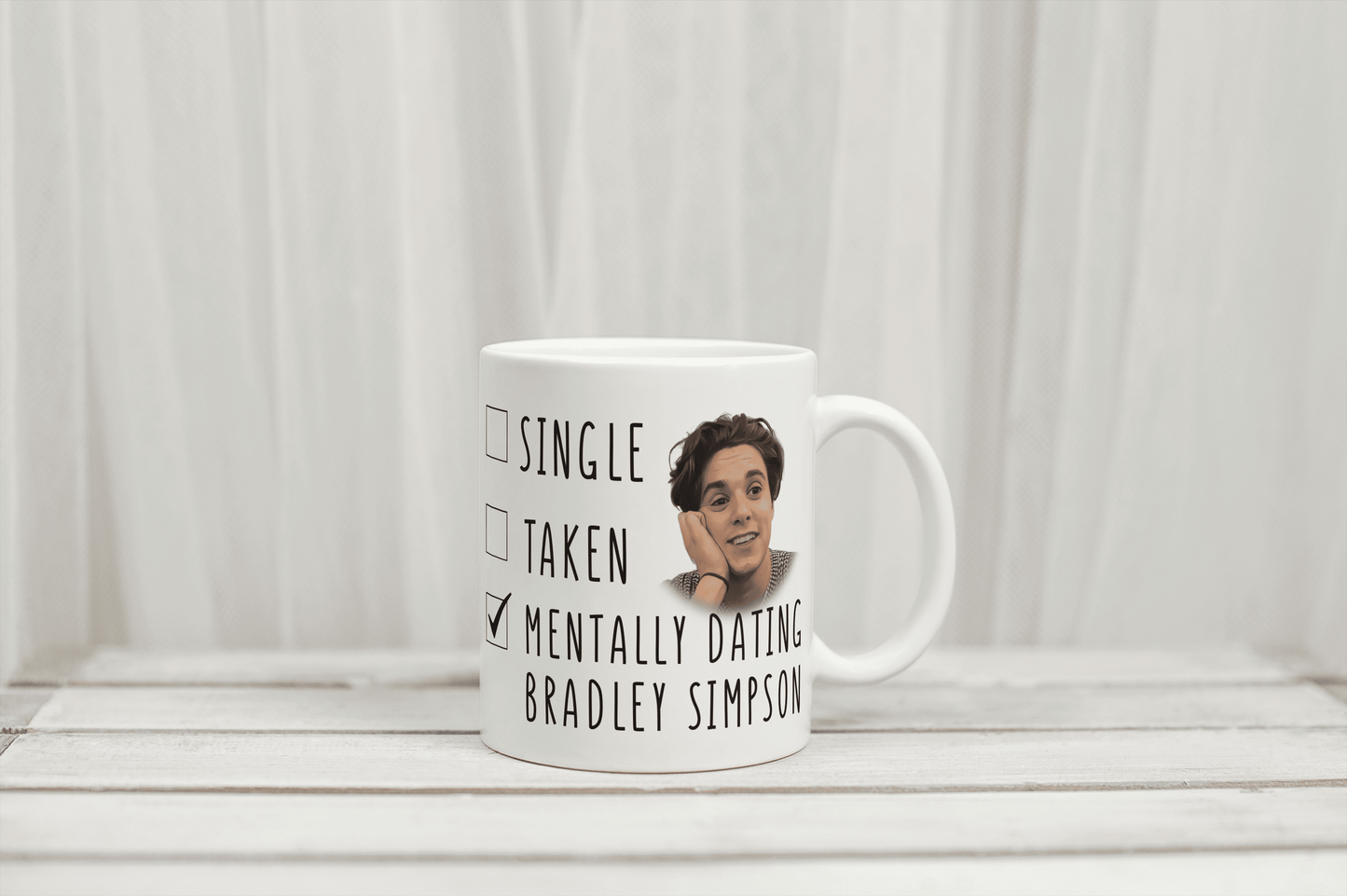 The Vamps Bradley Simpson Coffee Gift Mug - Funny "Mentally Dating" Coffee Gift Mug