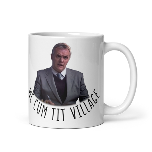 We Cum Tit Village - Funny Inbetweeners Mug