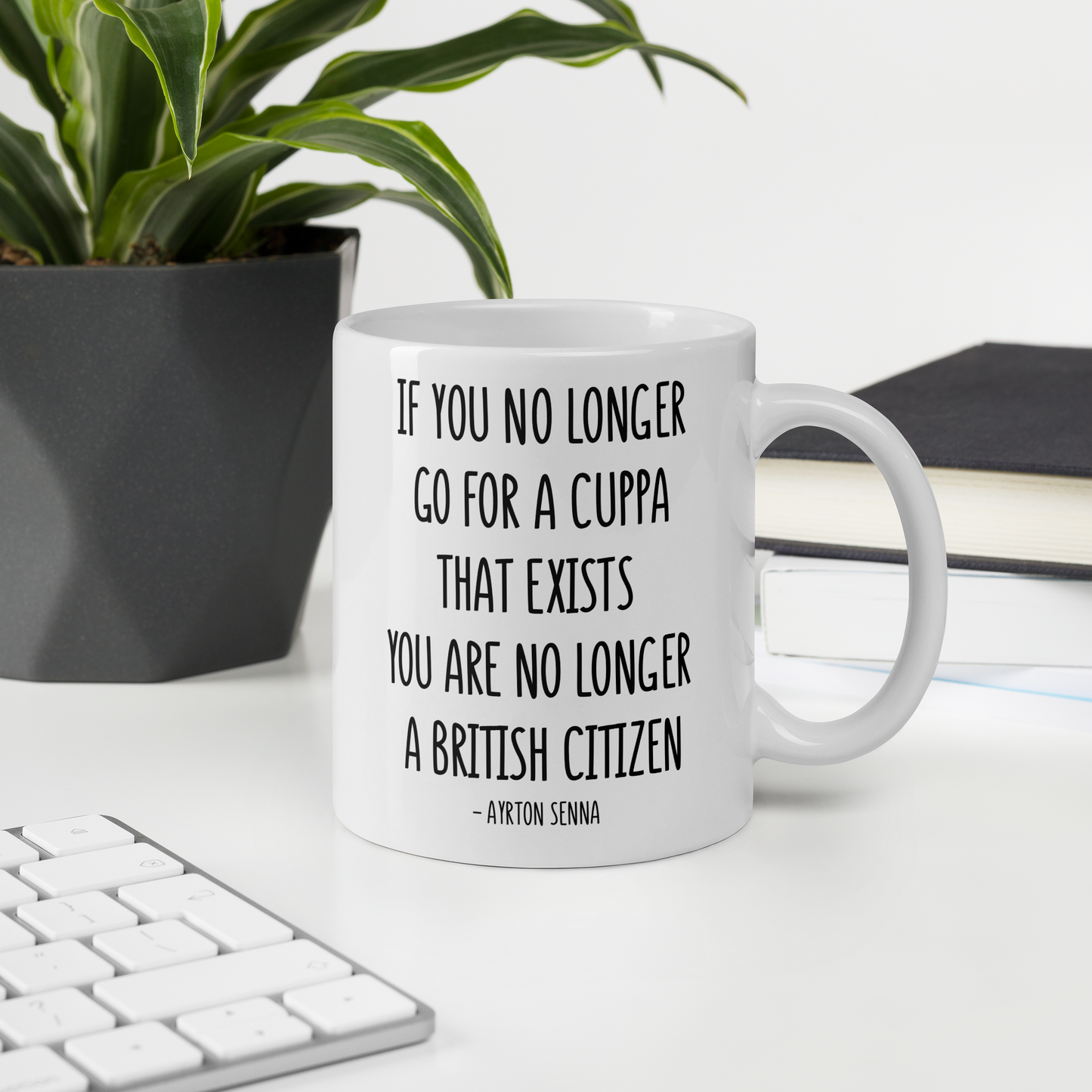 Funny Ayrton Senna Mug - If you no longer go for a cuppa.. - Funny F1 Mug